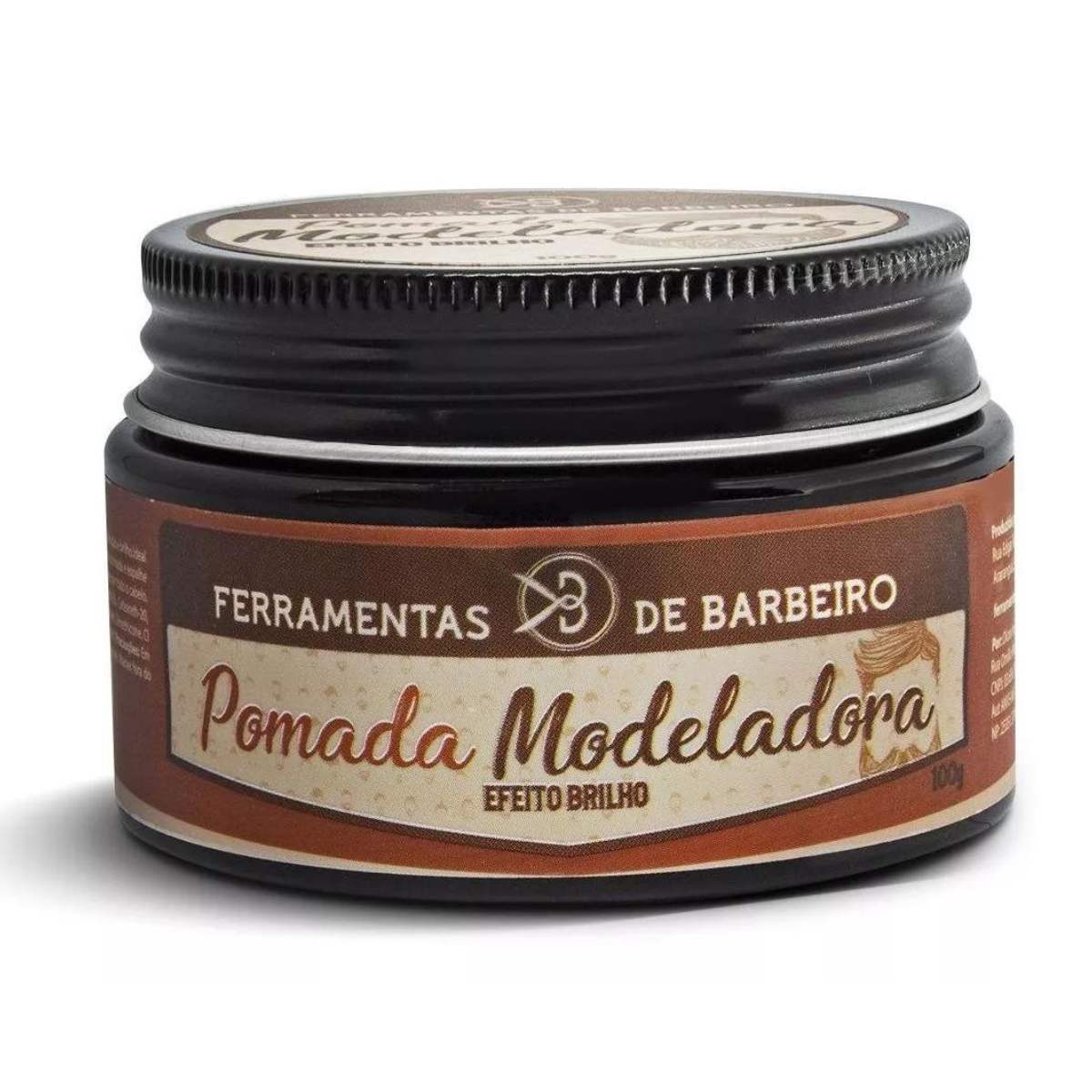 Pomada Modeladora Efeito Brilho | Ferramentas de Barbeiro 100g