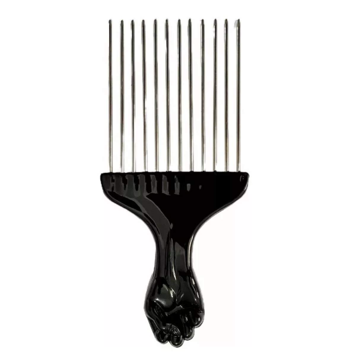 Pente Garfo Dentes de Aço Cabelos Afro | Black Power Cachos