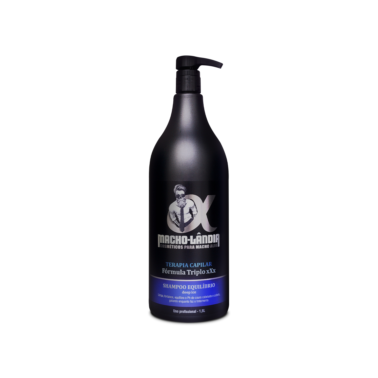 Shampoo Profissional Masculino Anti-Caspa 1,5L | Macho-lândia