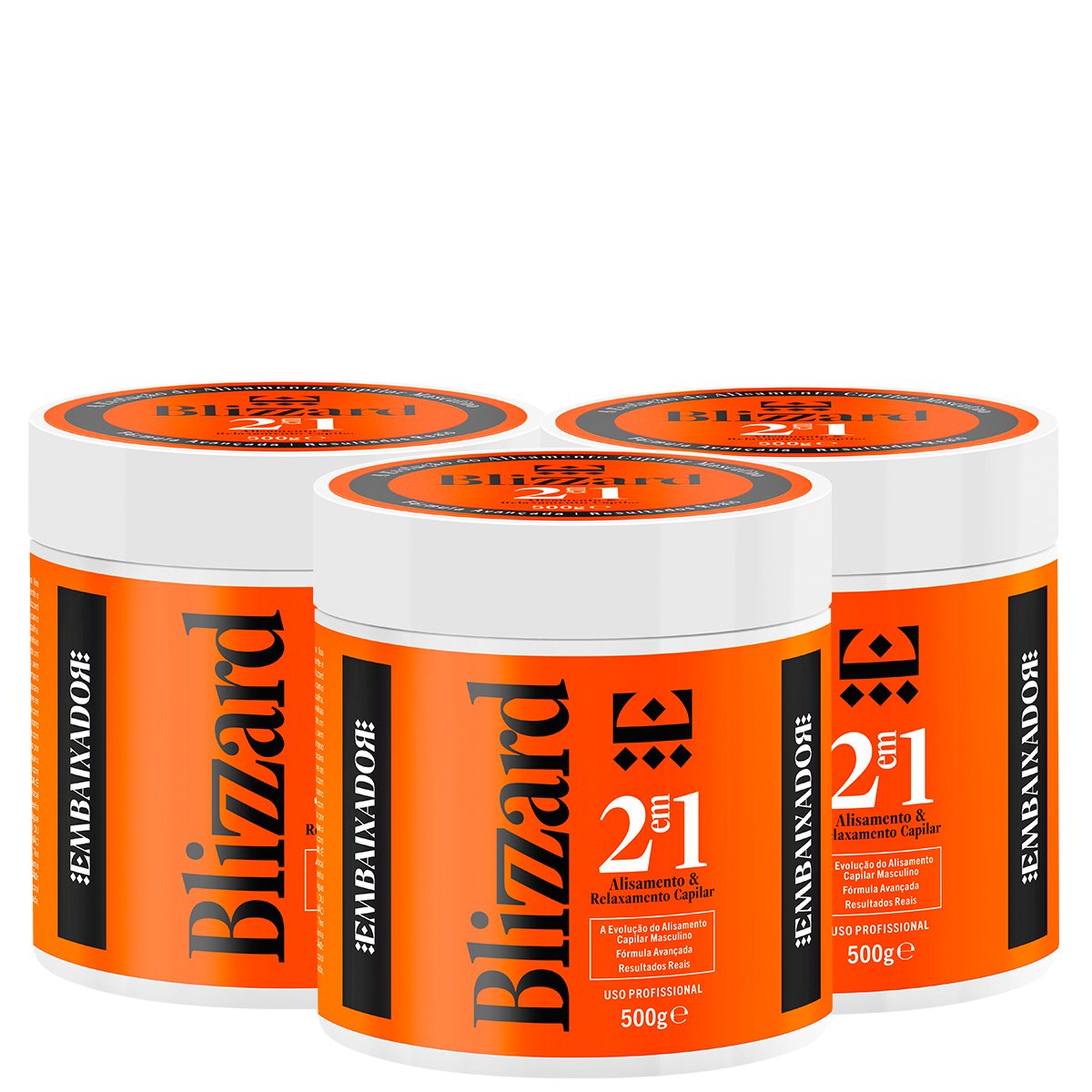 Kit 03 Alisamento e Relaxamento Capilar Blizzard Embaixador