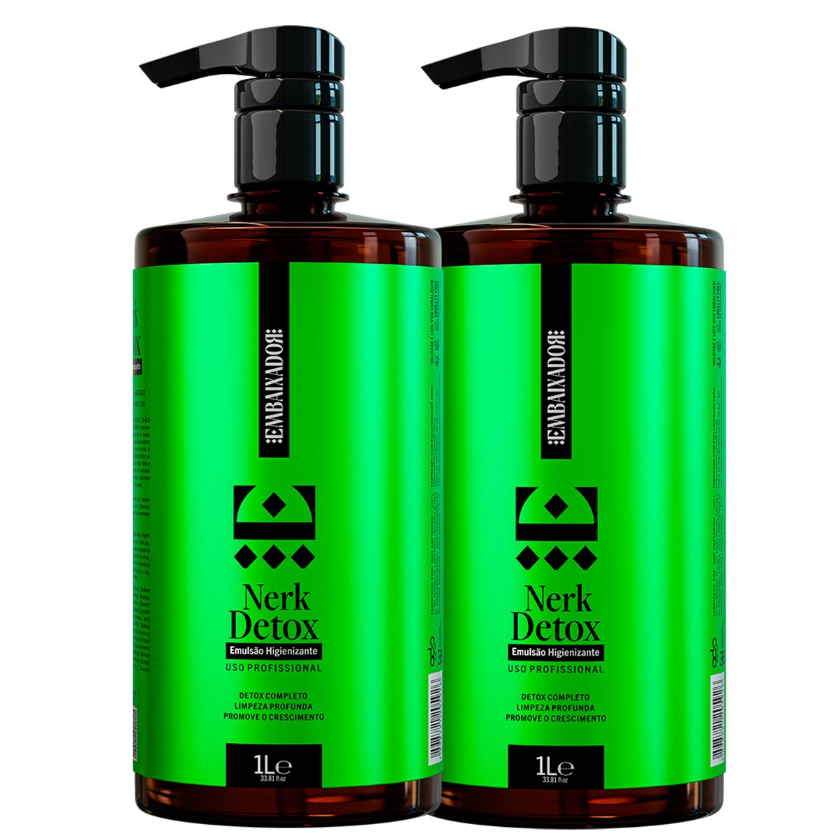 Kit 02 Emulsão (Shampoo) Detox Nerk Therapy Embaixador